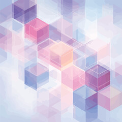 몽환적인 육각형 추상 배경