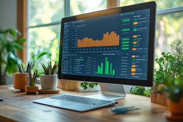 Digital dashboard showing approved business proposals with green tick status highlighting completed reviews and final decision status
