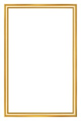 Obraz premium Gold picture frame, simple and elegant