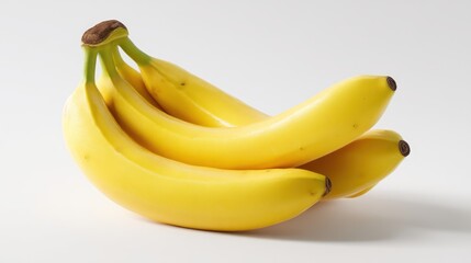 Bunch of bananas on white background