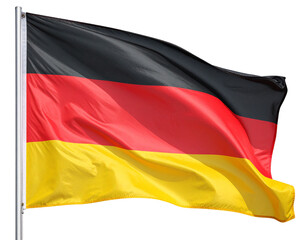 Naklejka premium Flag of Germany isolated on transparent or white background
