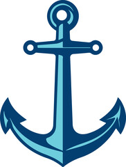 Ship Anchor Colorful Vector Illustration Design (Version: 02)