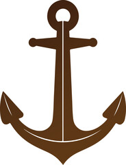 Ship Anchor Colorful Vector Illustration Design (Version: 04)