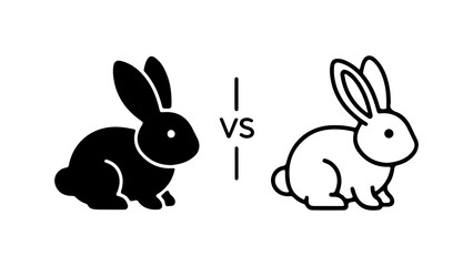 Black Rabbit Versus White Rabbit A Contrast in Styles.