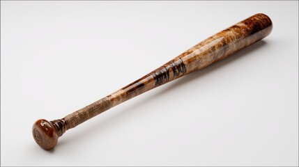 Beautiful wooden baseball bat