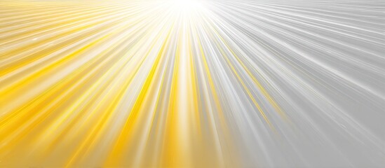 Obraz premium Radiant rays of light, diverging from a central point, transitioning from bright yellow to pale gray