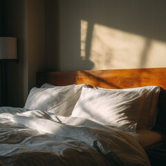 double bed in bedroom