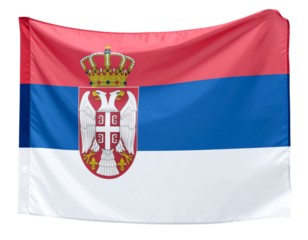 Flag of Serbia isolated on transparent or white background