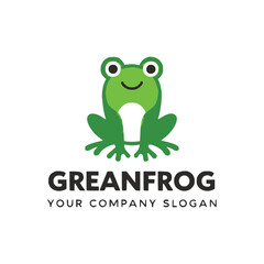 Frog logo design vector illustration
