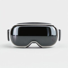 White eye protection goggles with dark lenses