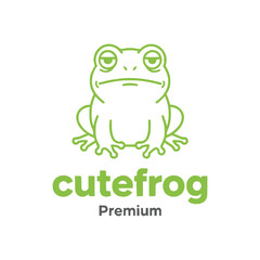Frog logo design vector illustration