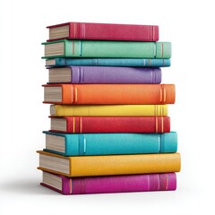 Stack of colorful books (12)