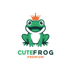 Frog logo design vector illustration