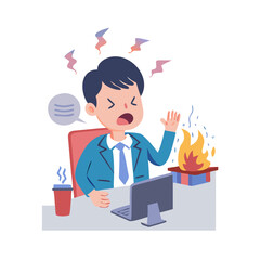 businessman with a gift