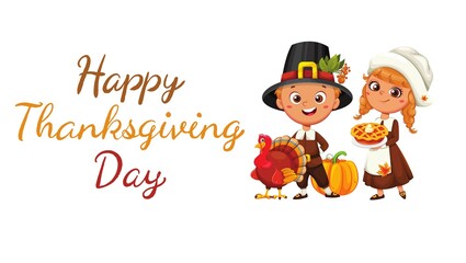 Traditional Thanksgiving Day celebration with festive autumn decorations, roasted turkey, pumpkins, candles, and seasonal food on a wooden table. Warm and cozy holiday atmosphere representing family g