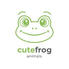 Frog logo design vector illustration