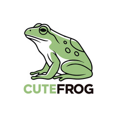 Frog logo design vector illustration
