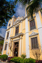 The beautiful St. Joseph's Seminary and Church in Macau