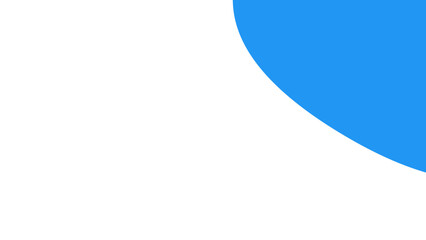 Clean abstract design featuring a vibrant blue curve on a pure white background. Ideal for modern presentations, web design, or graphic layouts.