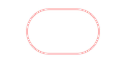 Neon Glowing line frame isolated
on a Transparent Background