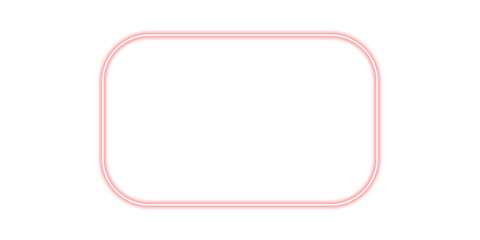 Neon Glowing line frame isolated
on a Transparent Background