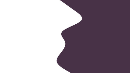Clean graphic background with a flowing white wavy shape contrasting against a deep purple field, perfect for modern design and copy space.