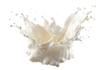 Milk splash against a white background (2)