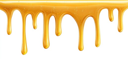 Dripping golden honey