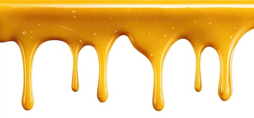 Dripping golden liquid