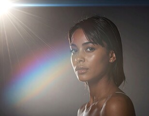 Woman, light, beauty, radiant