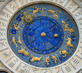 Zodiac dial shines in blue and gold at Torre dell’Orologio in Venice