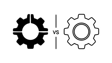 Gear Comparison Split vs Standard Cogwheel Design.
