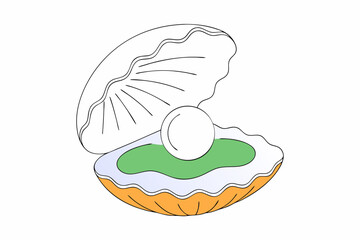 vector illustration of an apple