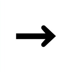 Simple black right-pointing arrow on white background