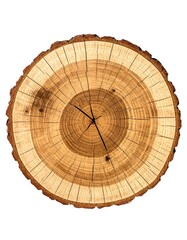 Wooden clock face, tree slice