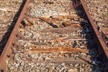 Eisenbahnschienen und Schwellen, Deutschland