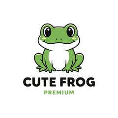 Frog logo design vector illustration