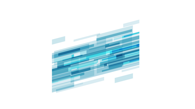 Abstract digital blue and cyan streaks of light forming a dynamic background pattern, representing data flow and connectivity
