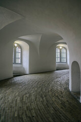 Interior of the Round Tower in Copenhagen city, Denmark.