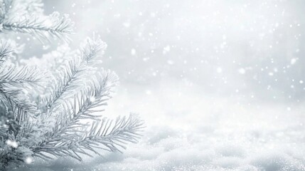 Frosty Winter Wonderland SnowCovered Branches.