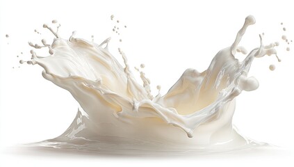 Milk splash on white background (4)