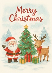 Poster, Wine, Christmas postcard