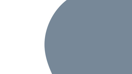 Abstract graphic design with a solid grey-blue curved element against a pure white background, perfect for clean, modern digital content or creative projects.