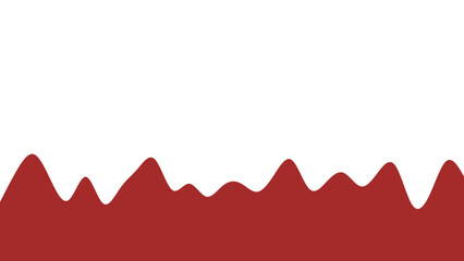 Abstract graphic featuring a dynamic, wavy red border against a clean white background, perfect for modern designs, banners, or sweet themes.