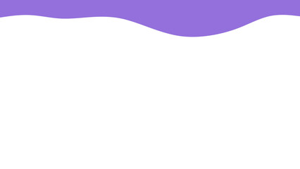 Abstract wavy purple border on a clean white background, perfect for minimalist designs, presentations, or digital templates. Modern and versatile graphic.
