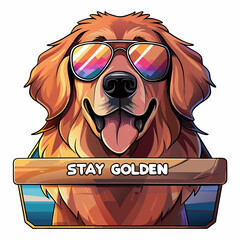 logo con un cane che indossa occhiali da sole 03