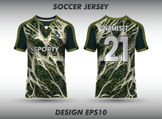 Football jersey design for sublimation jersey template front and back view of sports jersey