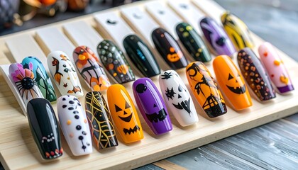 Halloween Nail Art Display