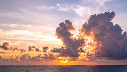 Dramatic sunset over ocean (1)