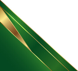 Abstract Green and Gold Geometric Background